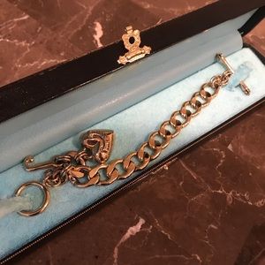 Juicy Couture gold charm bracelet
